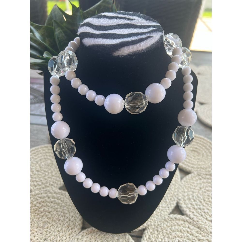 Vintage Gerard Yosca White Statement Necklace